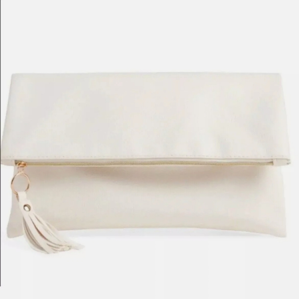 NWT $148 Rachel  Miriam Eve Vegan Leather Clutch - Picture 2 of 5